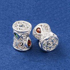 Латунные микропаве из прозрачного кубического циркония&nbsp;KK-S389-18S