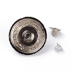 Заклепка винта сплава & имитация бирюзы корабля твердая&nbsp;PALLOY-WH0084-25AS