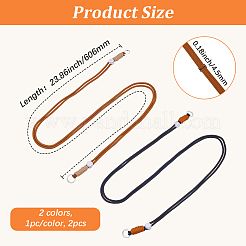 2 шт. 2-х цветные полиэстеровые ремешки для мобильных телефонов&nbsp;HJEW-GF0001-68A