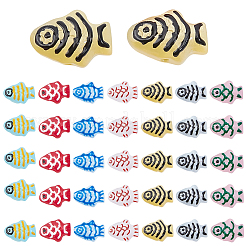 20 шт. окрашенные стеклянные бусины&nbsp;BLOW-PA0001-01