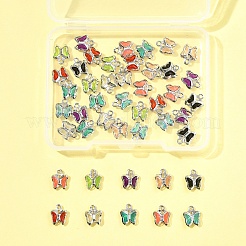 45шт 9 цвета стеклянные подвески&nbsp;KK-FS0001-67