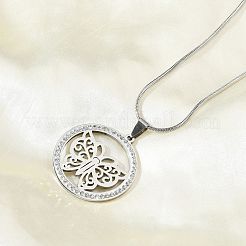 Кольцо из нержавеющей стали 201 с кристаллами и стразами&nbsp;NJEW-P327-01P