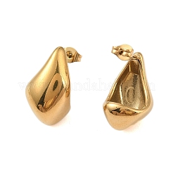 Ионное покрытие (ip) серьги-гвоздики из нержавеющей стали 304 для женщин&nbsp;EJEW-N055-08G