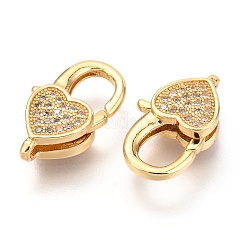 Латунные микро проложить кубического циркония когтя омара застежками&nbsp;LS-ZIRC-O038-26G