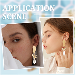 10 шт. фурнитура для сережек-гвоздиков из нержавеющей стали 304&nbsp;STAS-SP0001-88B-G