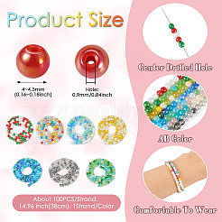 7 нить 7 цвета гальванические стеклянные бусины нити&nbsp;GLAA-TA0001-72