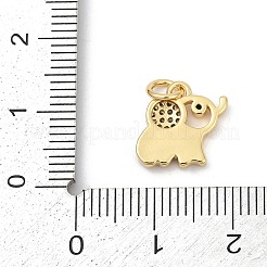 Латунные подвески с кубическим цирконием и эмалью&nbsp;KK-U062-37G-01