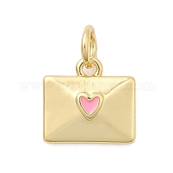 Латунь эмаль подвески&nbsp;KK-P338-31G-02