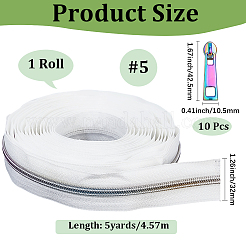 5 ярд полиэстеровых молний&nbsp;DIY-CY0002-27