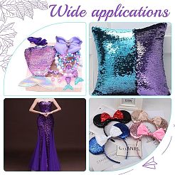 Трехцветная пластиковая блестка с эластичной тесьмой&nbsp;EW-WH0013-26