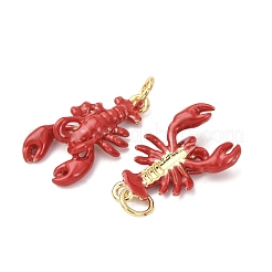 Латунь эмаль подвески&nbsp;KK-D019-27G