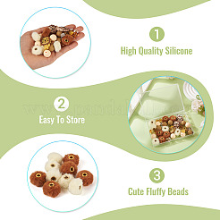 Силиконовые бусины&nbsp;FIND-TA0008-90A