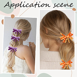 18 шт. 9-х цветные эластичные резинки для волос из полиэстера&nbsp;OHAR-SP0001-02B