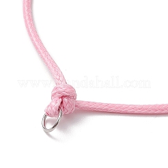 6шт 6 цвета регулируемый вощеный полиэстеровый шнур для изготовления браслета&nbsp;AJEW-JB01318-02