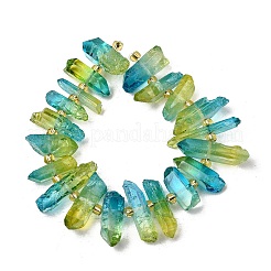 Гальванические природный кристалл кварца бусы пряди&nbsp;G-F800-D12