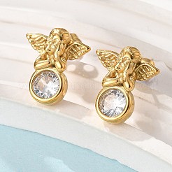 Серьги-гвоздики из нержавеющей стали 304&nbsp;EJEW-R026-02G