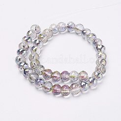 Гальванические стеклянные бусины&nbsp;EGLA-P027-HR02