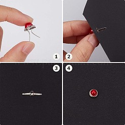 2 пакетик железные застежки гвоздики SCRA-GF0001-06