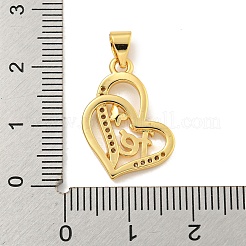 Покрытие стойки латунь микропаве прозрачные подвески из кубического циркония&nbsp;KK-B091-49G-02