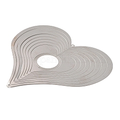 Подвески/звенья из нержавеющей стали Heart 201&nbsp;STAS-D386-03P