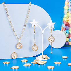 24шт 12 стиля подвески из сплава с эмалью&nbsp;ENAM-TA0002-58