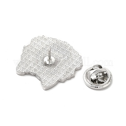 Эмалированная булавка с латунными защелками-бабочками JEWB-A006-06G