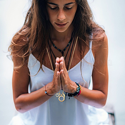 2 шт. 2-цветный сплав с отпечатком крыла и лапы и 304 нержавеющая сталь плоский круглый медальон ожерелье&nbsp;NJEW-DR00017