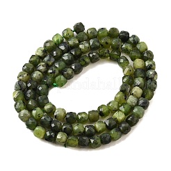 Бусы из натурального канадского нефрита&nbsp;G-G259-C04-4x4mm