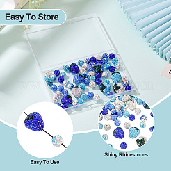 11 стиль полимер ручной работы со стразами глиняные бусины&nbsp;CLAY-BT0001-10