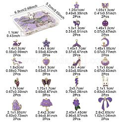 40шт 20 стиля сплава эмалевые подвески&nbsp;ENAM-FS0003-38A