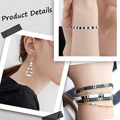 300 шт. 3 вида непрозрачных стеклянных бусин с 2 отверстиями&nbsp;SEED-HY0001-36B