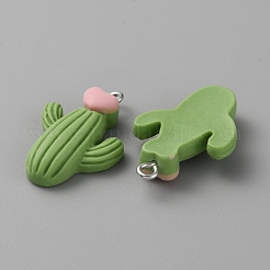 Подвески в виде растений из непрозрачной смолы&nbsp;RESI-CJC0011-36