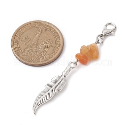 Украшение из кулона из перьев из сплава&nbsp;HJEW-JM02033