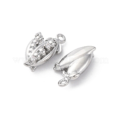 Подвески латунные горный хрусталь&nbsp;KK-E793-01P