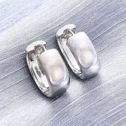 Латунные серьги обруча&nbsp;EJEW-Q015-21A-P