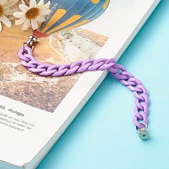 Непрозрачная акриловая цепочка для телефона на цепочке&nbsp;HJEW-JM00512-02