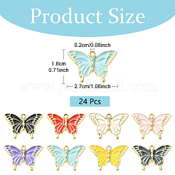 24 шт. подвески из эмалевого сплава с УФ-покрытием&nbsp;FIND-YW0010-83