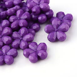 Непрозрачные акриловые бусины X-SACR-Q128-05