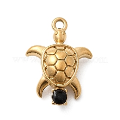 Подвески из нержавеющей стали 304 с микропаве из стразов&nbsp;STAS-G369-07G