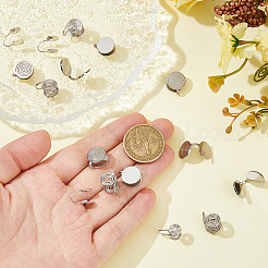 16 шт. 4 стиля сережек-манжет из латуни и нержавеющей стали 304&nbsp;EJEW-HS0001-18P