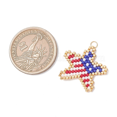 Стеклянные подвески из бисера&nbsp;PALLOY-MZ01256-1