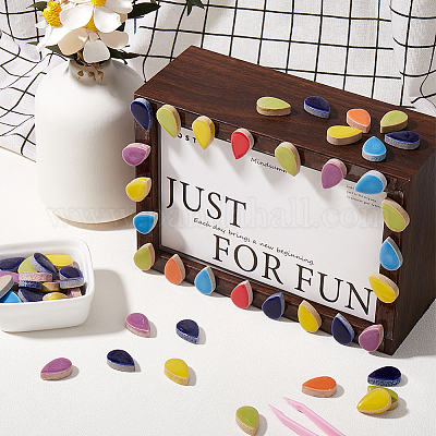 200 г фарфоровых кабошонов&nbsp;PORC-SP0001-02B-1