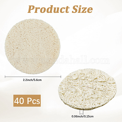 40 шт. натуральная мочалка-губка для отшелушивания кожи лица&nbsp;MRMJ-CN0001-01A-1