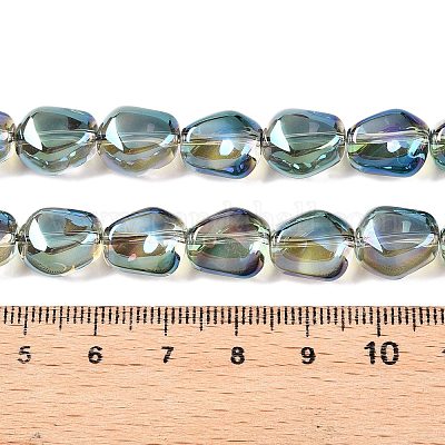 Стеклянные бусины с гальваническим покрытием &nbsp;EGLA-T021-08G-1