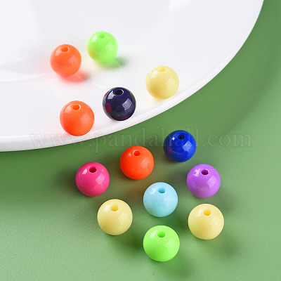 Непрозрачные акриловые бусины MACR-S370-C12mm-M2-1