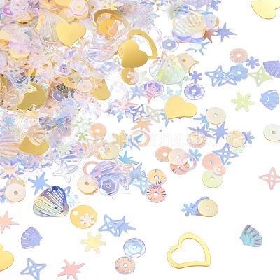 100 г пластиковых пайеток&nbsp;PVC-TA0001-04A-1