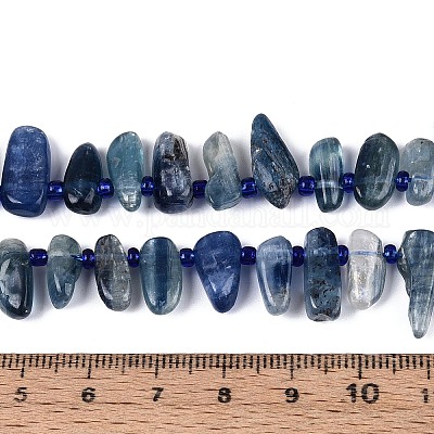 Натуральные нити из кианита / цианита / дистенового бисера&nbsp;G-Z091-A22-1