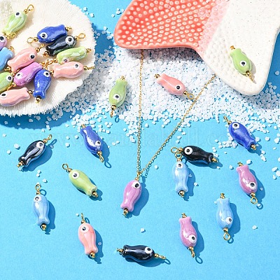 10 шт. фарфоровые подвески ручной работы&nbsp;PALLOY-YW00086-01-1