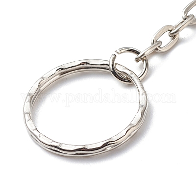 Брелок с ангельским шармом из бисера из натурального драгоценного камня KEYC-JKC00387-1