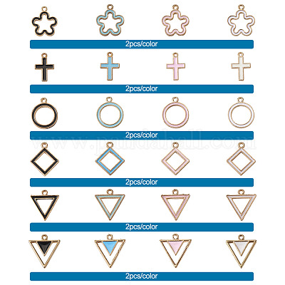 Подвески из эмали и сплава&nbsp;ENAM-TA0002-05G-1